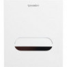 Plaque de déclenchement DURASYSTEM A2 130x150mm Batterie pour toilette, verre blanc DURAVIT