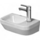 Lave-mains Duravit DURASTYLE 360x220mm sans trop pleinavec plage de robinettrie 1 trou de robinetterie blanc