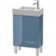 Meuble sous-vasque L-CUBE 582x480x240mm ouverture gauche bleu pierre brillant