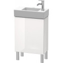 Meuble sous-vasque L-CUBE 582x480x240mm ouverture gauche pin argenté