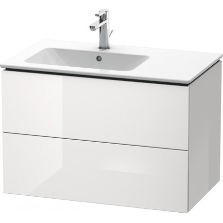 Meuble sous-vasque L-CUBE 550x820x481m avec éclairage li blanc brillant