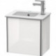 Meuble sous-vasque XSQUARE 400x410x289mm ouverture gauche blanc brillant
