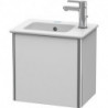 Meuble sous-vasque XSQUARE 400x410x289mm ouverture gauche blanc sdm