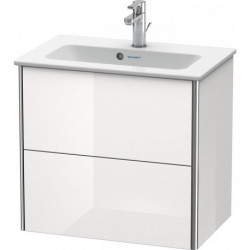 Meuble sous-vasque Duravit XSQUARE COMPACT 560x610x388mm blanc brillant lack
