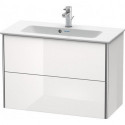 Meuble sous-vasque Duravit XSQUARE COMPACT 560x810x388mm blanc brillant lack