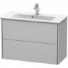 Meuble sous-vasque Duravit XSQUARE COMPACT 560x810x388mm blanc nordique