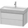 Meuble sous-vasque XSQUARE 397x784x460mm blanc semi-brillant