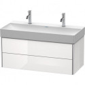 Meuble sous-vasque XSQUARE 397x984x460mm blanc mat