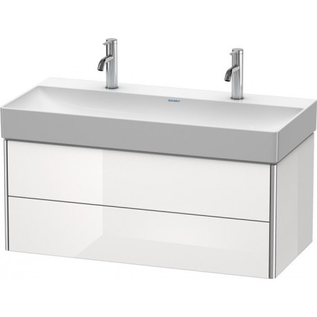 Meuble sous-vasque XSQUARE 397x984x460mm blanc brillant