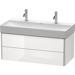 Meuble sous-vasque XSQUARE 397x984x460mm blanc brillant lack