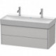 Meuble sous-vasque XSQUARE 397x984x460mm blanc nordique
