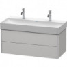 Meuble sous-vasque XSQUARE 397x984x460mm blanc nordique