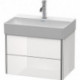 Meuble sous-vasque Duravit XSQUARE COMPACT 397x584x390mm blanc brillant lack