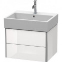 Meuble sous-vasque XSQUARE 397x584x460mm perle d'abricot haute brillance