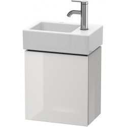 Meuble sous-vasque L-CUBE 400x364x241mm ouverture droite blanc mat