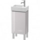 Meuble sous-vasque L-CUBE 582x364x241mm ouverture droite blanc lilas brillant