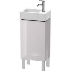Meuble sous-vasque L-CUBE 582x364x241mm ouverture droite blanc lilas brillant