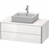 Meuble sous-vasque XSQUARE 400x1000x548mm blanc brillant lack