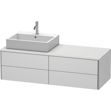 Meuble sous-vasque XSQUARE 400x1400x548m avec éclairage li blanc sdm