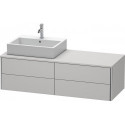 Meuble sous-vasque XSQUARE 400x1400x548m avec éclairage li blanc nordique