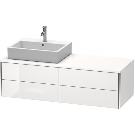 Meuble sous-vasque XSQUARE 400x1400x548m avec éclairagecken re blanc mat