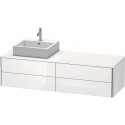 Meuble sous-vasque XSQUARE 400x1600x548m avec éclairagecken re blanc mat