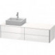 Meuble sous-vasque XSQUARE 400x1600x548m avec éclairage li blanc brillant