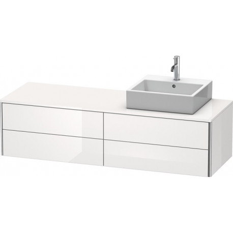 Meuble sous-vasque XSQUARE 400x1600x548m avec éclairage re blanc brillant