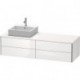 Meuble sous-vasque XSQUARE 400x1600x548m avec éclairage blanc semi-brillant