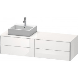 Meuble sous-vasque XSQUARE 400x1600x548m avec éclairage blanc semi-brillant