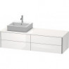 Meuble sous-vasque XSQUARE 400x1600x548m avec éclairage li blanc sdm