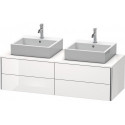Meuble sous-vasque XSQUARE 400x1400x548mm f 2 bassin blanc brillant