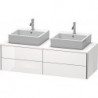 Meuble sous-vasque XSQUARE 400x1400x548mm f 2 Be blanc sdm