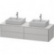 Meuble sous-vasque XSQUARE 400x1600x548mm f 2 Be blanc nordique