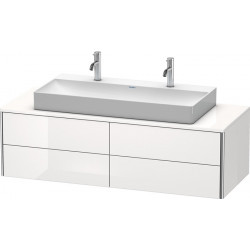 Meuble sous-vasque XSQUARE 400x1400x548mm blanc brillant
