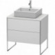 Meuble sous-vasque XSQUARE 778x800x548mm blanc semi-brillant