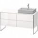 Meuble sous-vasque XSQUARE 778x1400x548m avec éclairage re blanc brillant