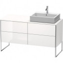 Meuble sous-vasque XSQUARE 778x1400x548m avec éclairage re blanc brillant