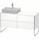 Meuble sous-vasque XSQUARE 778x1400x548m avec éclairage blanc semi-brillant