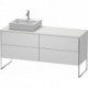 Meuble sous-vasque XSQUARE 778x1600x548m avec éclairage li blanc sdm