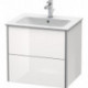 Meuble sous-vasque XSQUARE 560x610x478mm blanc mat