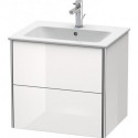 Meuble sous-vasque XSQUARE 560x610x478mm blanc brillant lack