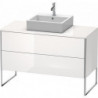 Meuble sous-vasque XSQUARE 778x1200x548mm blanc semi-brillant