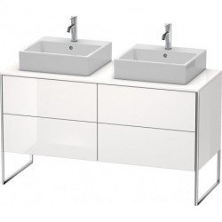 Meuble sous-vasque XSQUARE 778x1400x548mm f 2 bassin blanc brillant