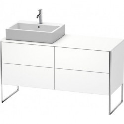 Meuble sous-vasque XSQUARE 778x1400x548m avec éclairage li blanc brillant lack