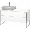Meuble sous-vasque XSQUARE 778x1400x548m avec éclairage li blanc brillant lack