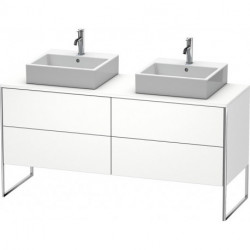 Meuble sous-vasque XSQUARE 778x1600x548mm pour 2 bassin blanc mat