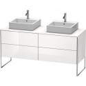 Meuble sous-vasque XSQUARE 778x1600x548mm f 2 Be blanc nordique