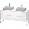 Meuble sous-vasque XSQUARE 778x1600x548mm f 2 Be blanc nordique