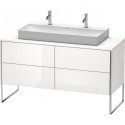 Meuble sous-vasque XSQUARE 778x1400x548mm blanc semi-brillant